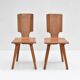 Pierre Chapo - Pair of S28 chairs from the 1970s