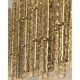 Contemporary Modern Italian Fumè “Tropical” Murano Glass Gold Chandelier