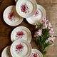 set of 8 vintage dessert plates - Saint Amand