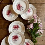 lot de 8 assiettes à dessert vintage - Saint Amand