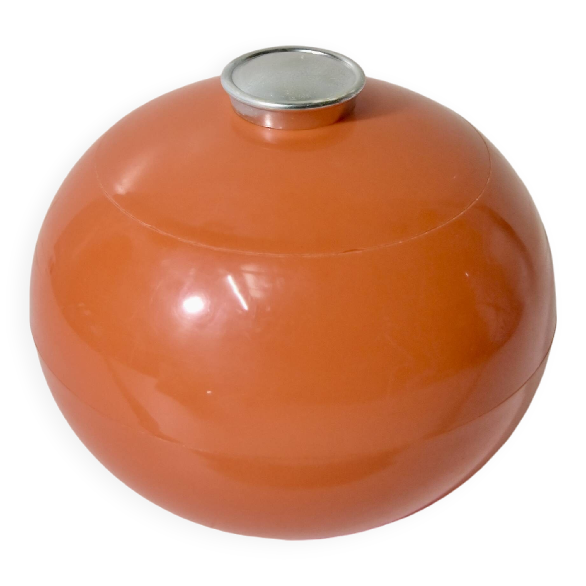 Vintage Ice Bucket - Orange Bakelite - 70s