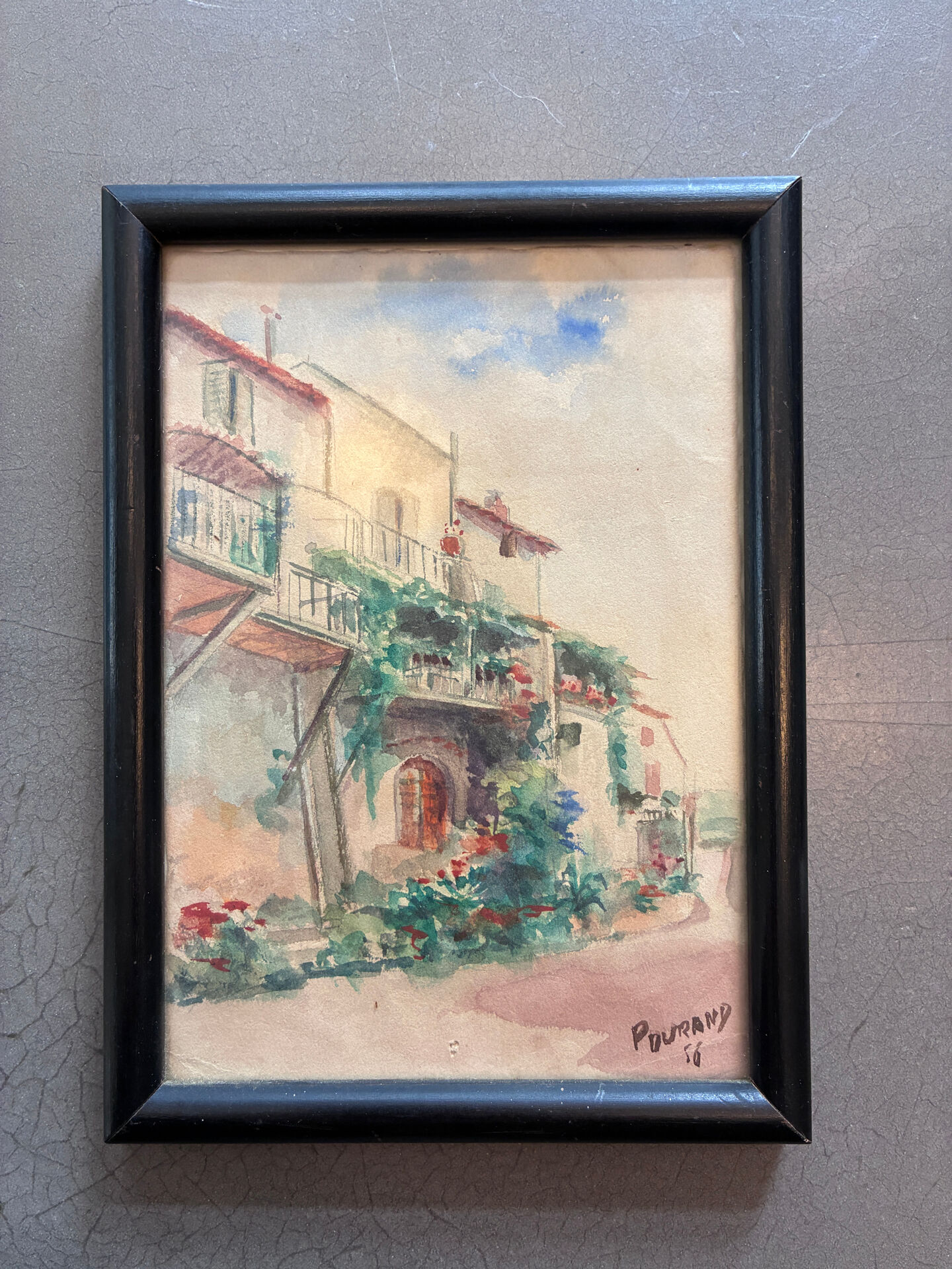 Landscape of Provence signed Pourand 1956