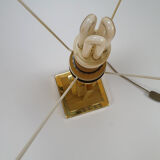 24kt Gold-plated table lamp, 1970s