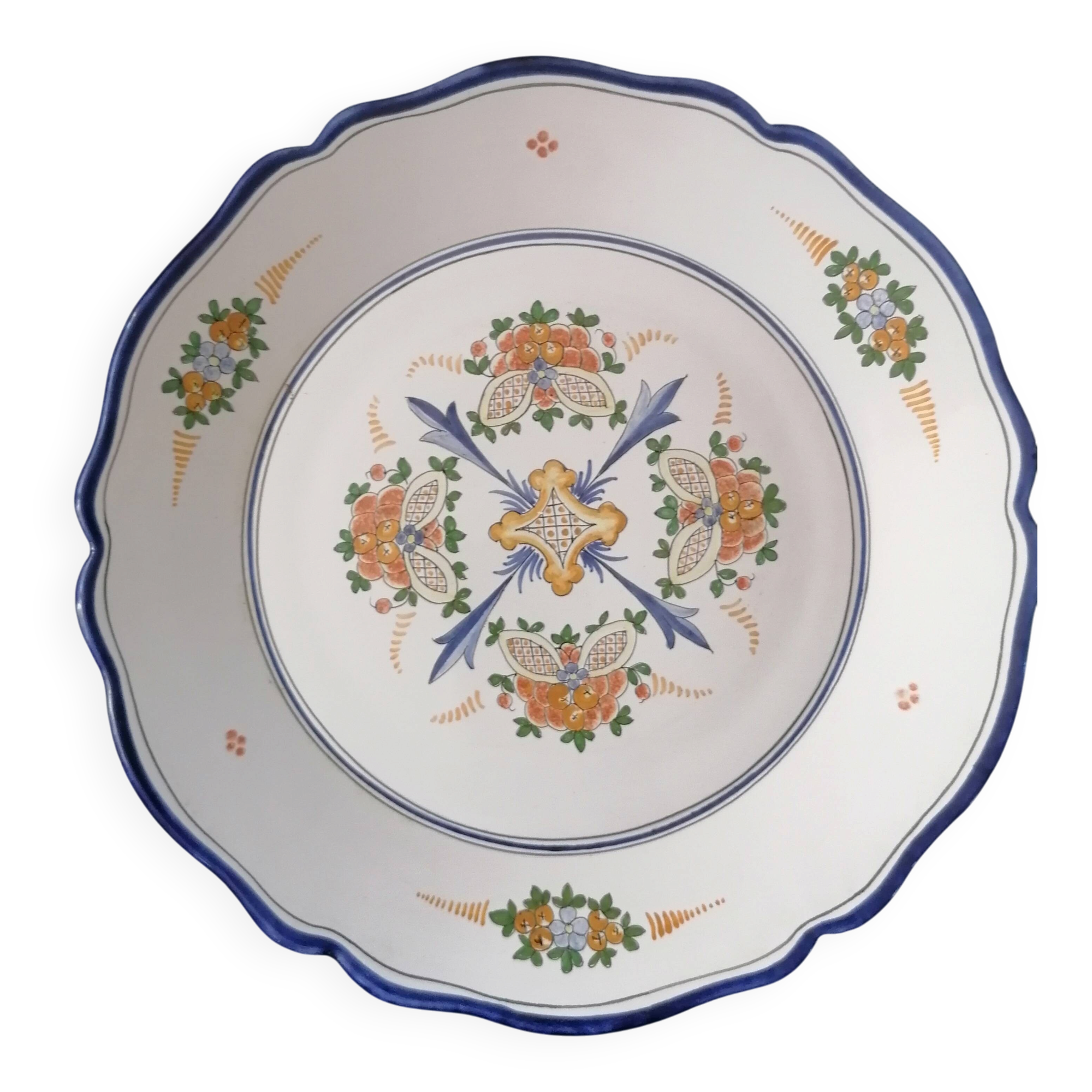 Assiette Nevers 20 ème s