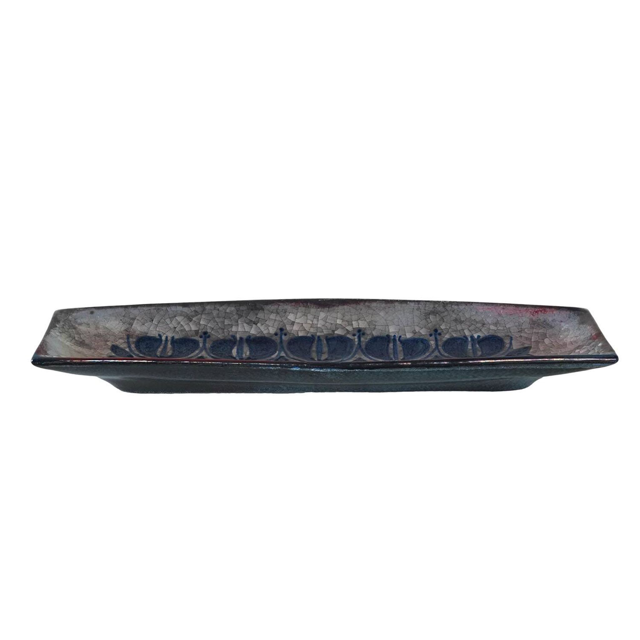 Plat en céramique, design danois, années 1960, designer : Marianne Starck