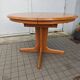 Vintage Round Extendable Dining Table - Wood - Extendable Table - Dining Table