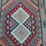 Blue berber kilim in pure wool carpet 54x103cm