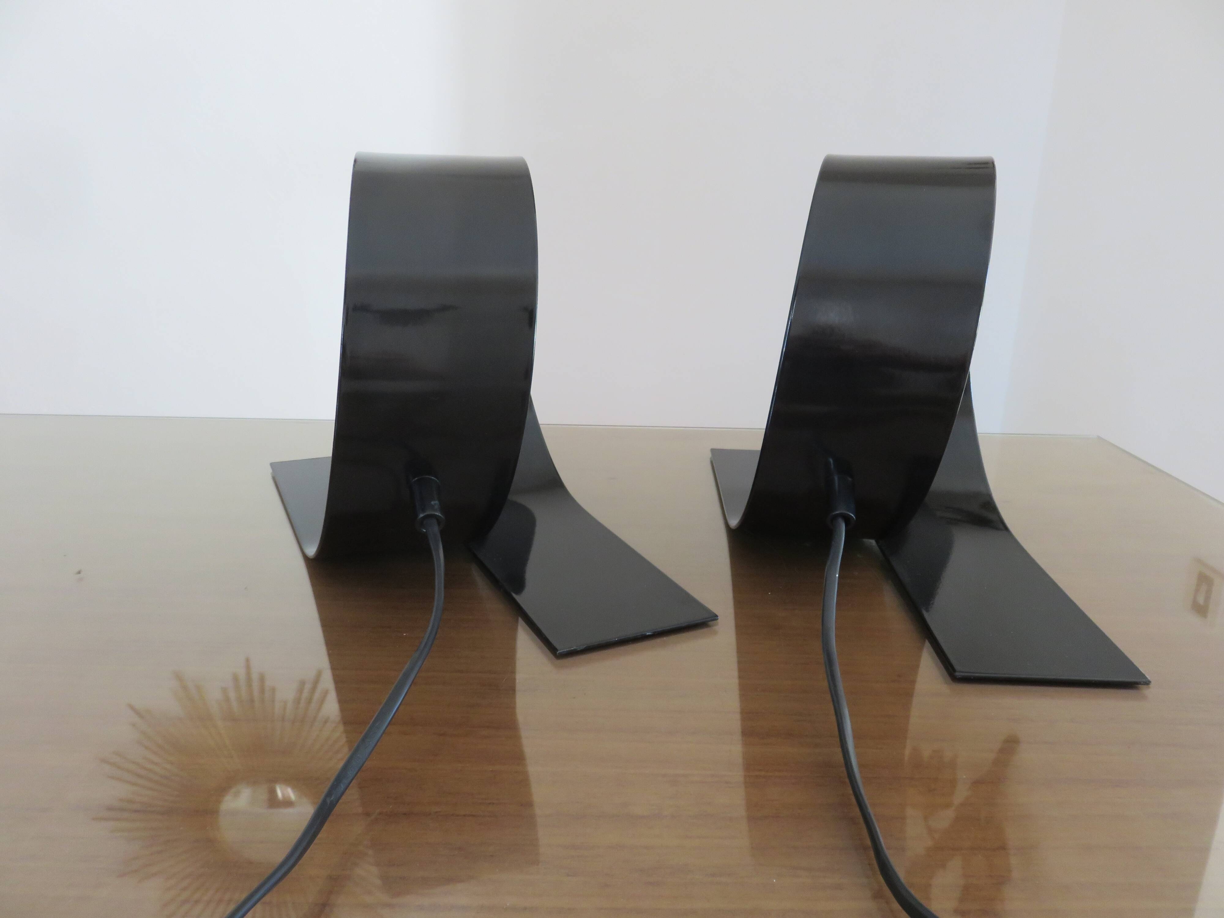Pair of "looping" lamps by Massive editions 1990