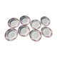 Lot of 4+4 vintage Ceranord St Amand "Roubaix" plates in perfect condition.