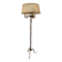 Lampadaire a trois bras de lumière en laiton
