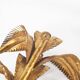 Pair of large vintage gilt sheaf scones by hans kögl