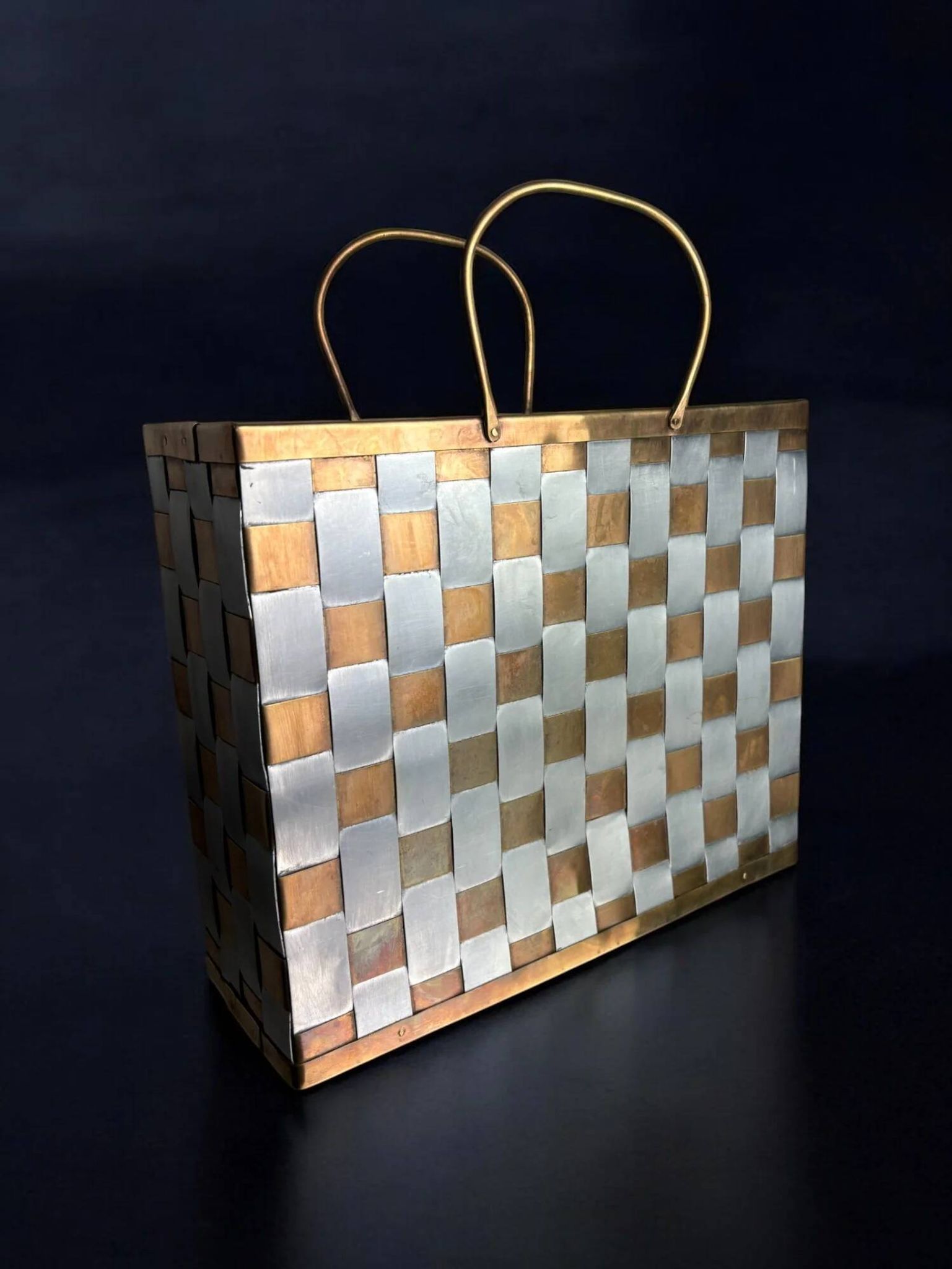 Paul Evans style magazine rack, 1970s, Italy