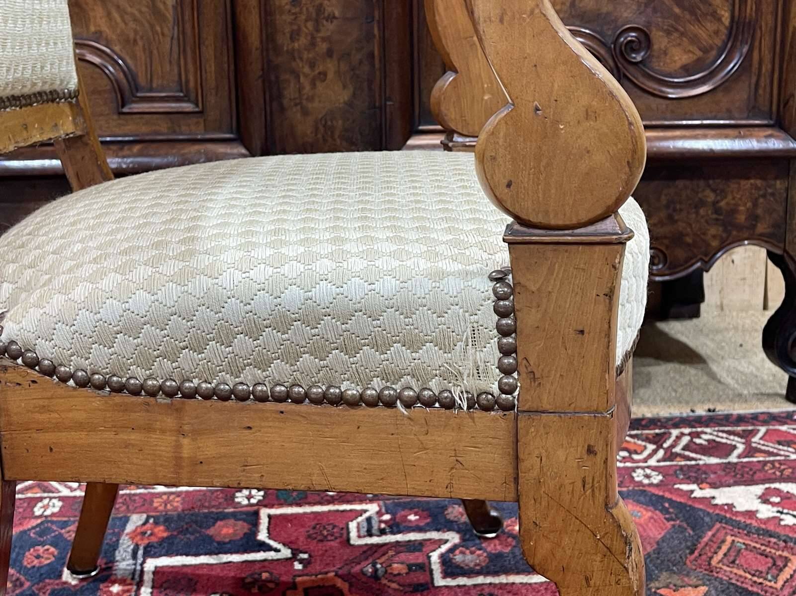 Armchair XIXth cherry wood