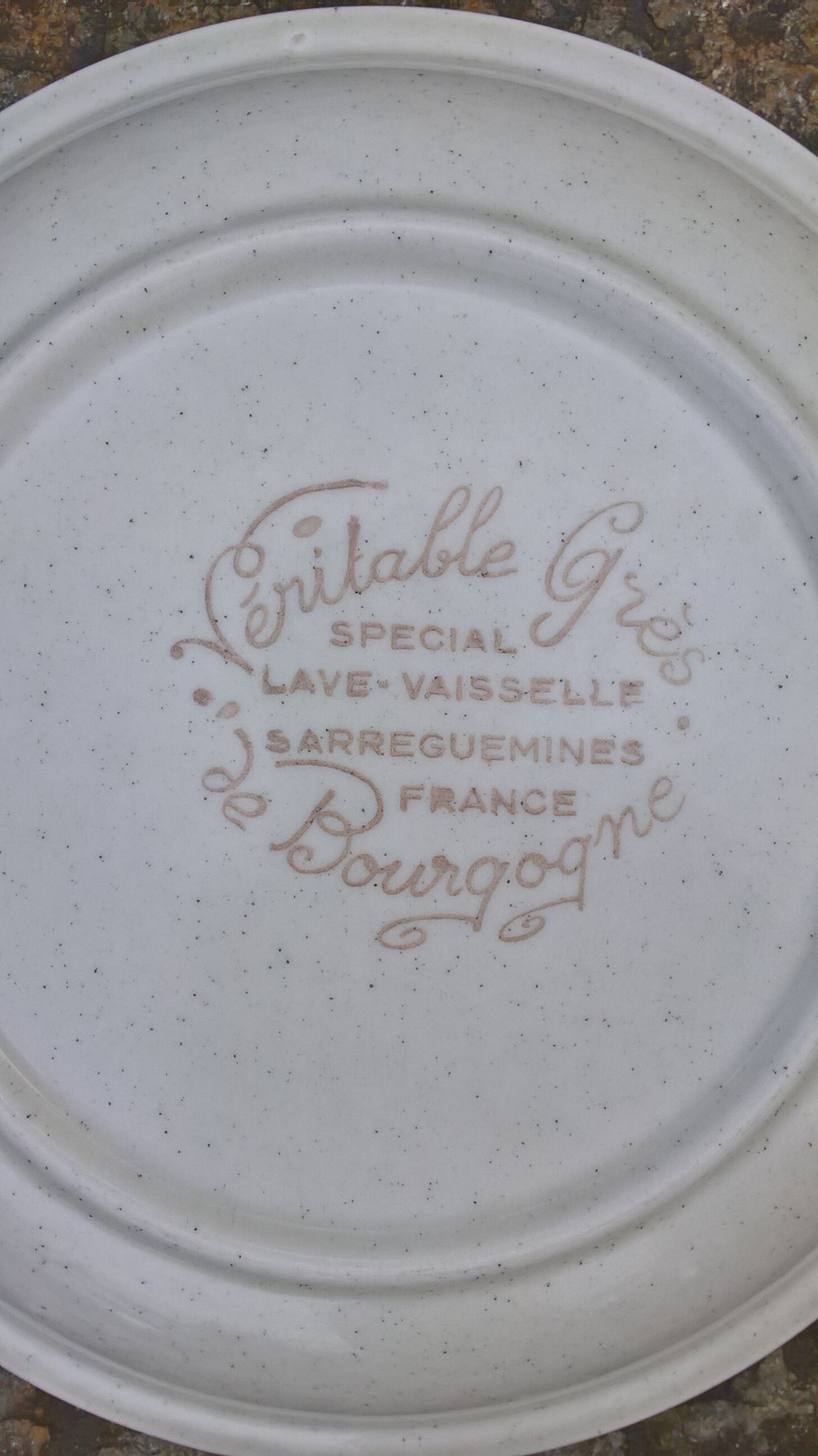 Lot de 2 assiettes creuses Sarreguemines "Chardons"