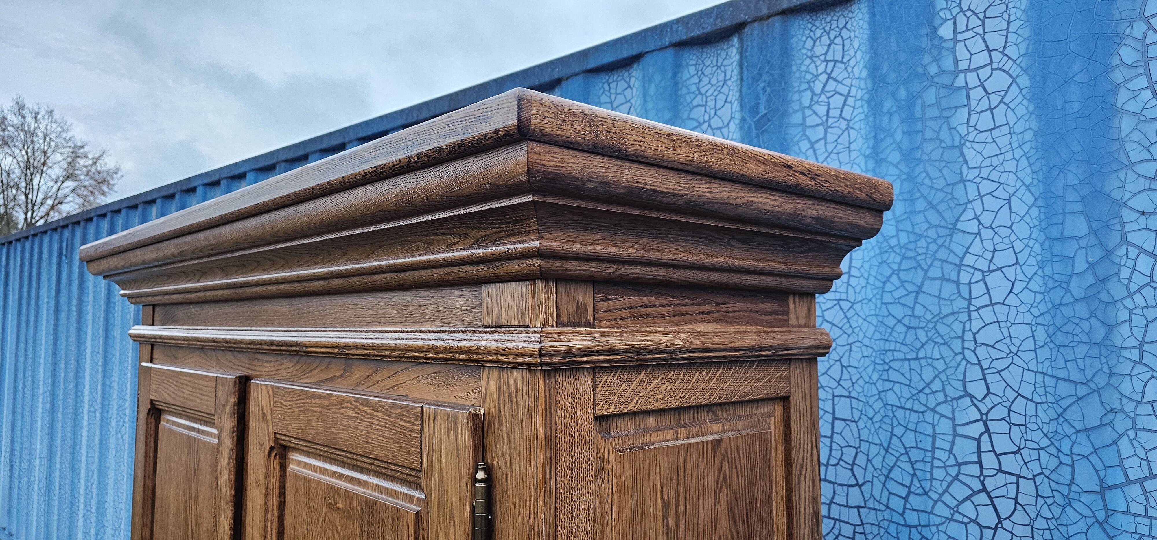 Oak wardrobe - wardrobe