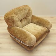 Velour armchair, Italian design, 1970s, production: Italy
