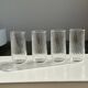 Lot de 4 verres à eau transparent torsadé H:12cm