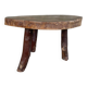 Table basse brutaliste en bois