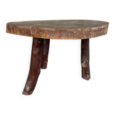 Brutalist wooden coffee table