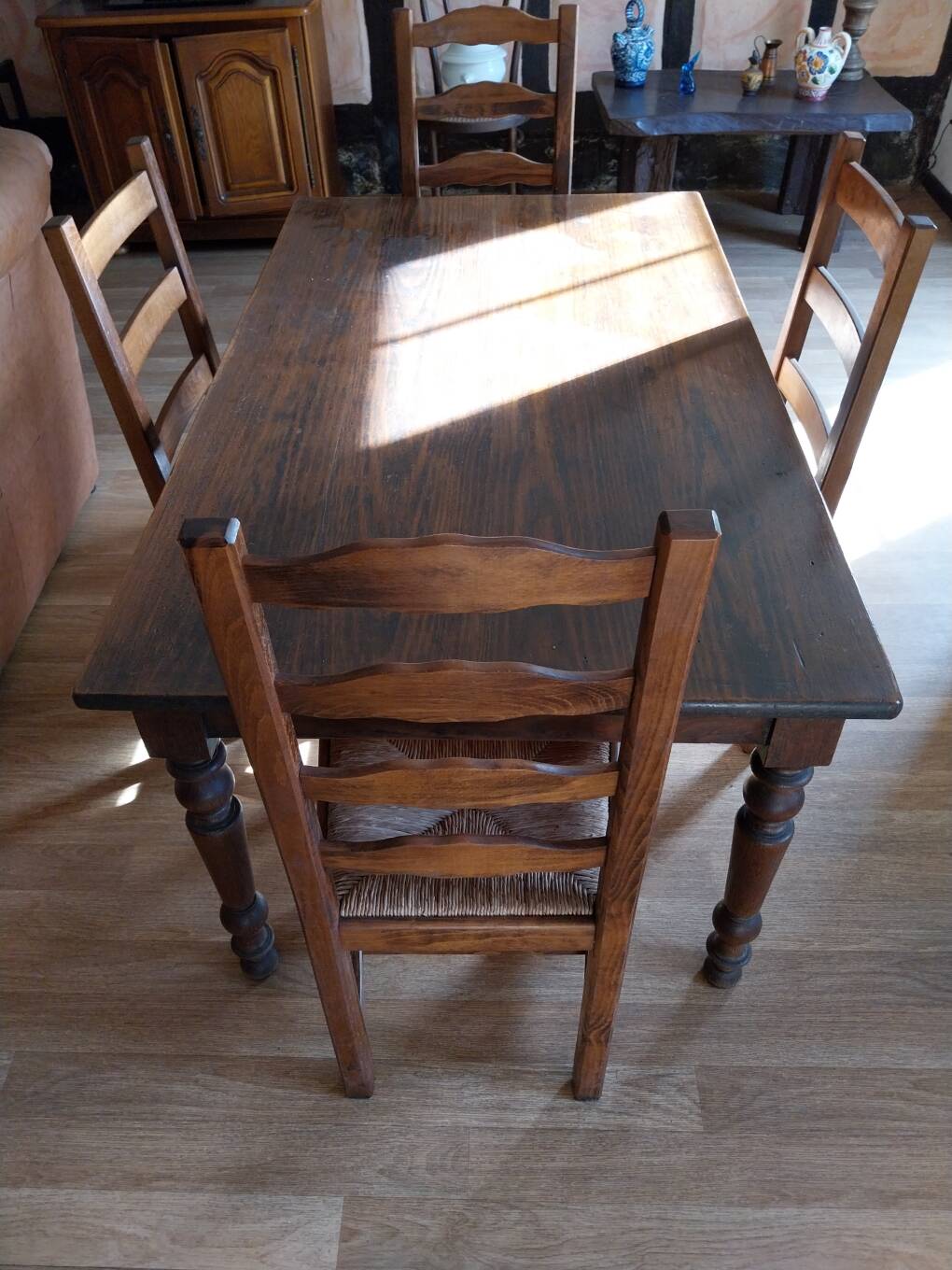 Dining table with chairs
