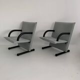 Set of 2 lounge chairs Burkhard Vogtherr for Arflex T-line, 1980’s