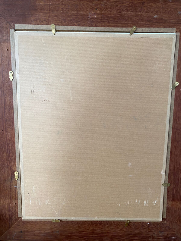 Dessin fusain signé Delmas