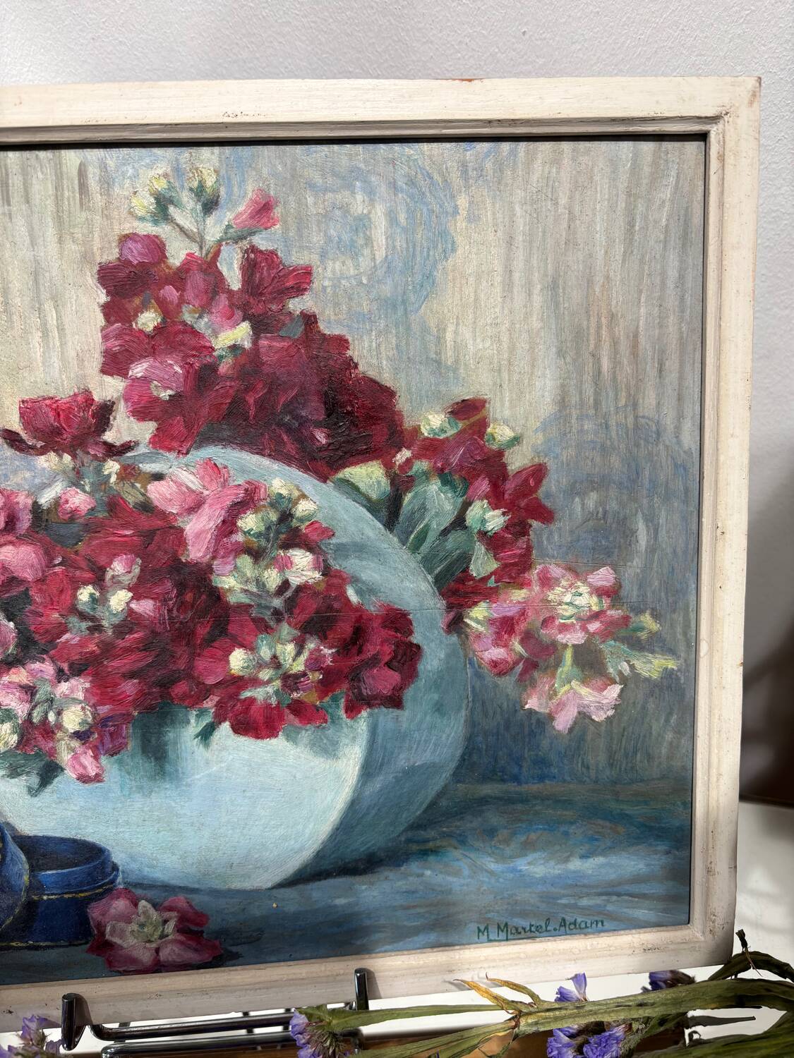 Old painting signed M. Martel-Adam (19th/20th century)