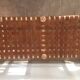 Poplar and leather bench