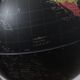 Globe terrestre lumineux noir