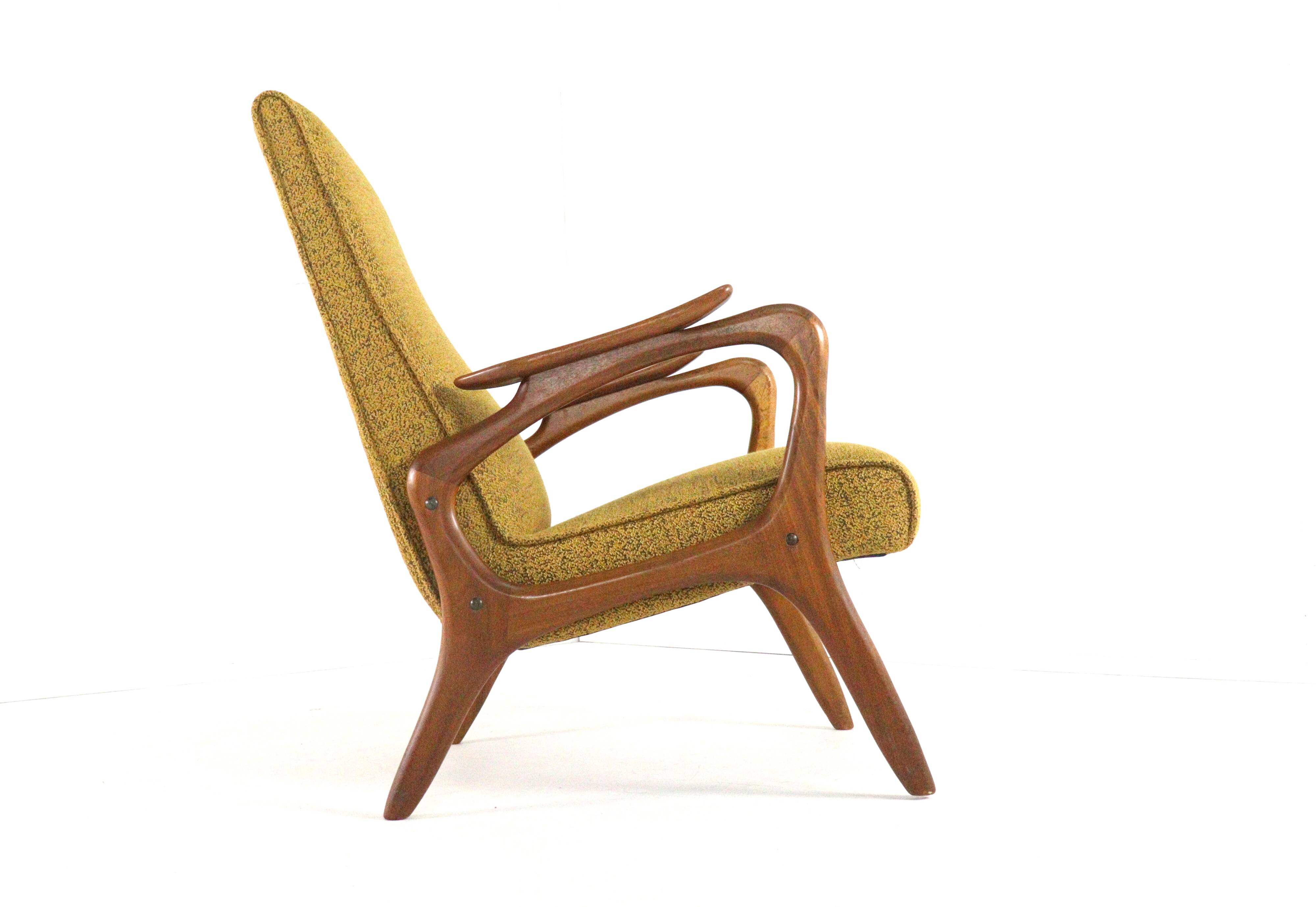 Armchair 'Rondeling'  yellow | 2 pieces in stock - dutch mid century modern