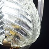 Lovely transparent Art Deco Barovier e Toso pendant light Murano glass, 1930s