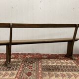 Bench with backrest
