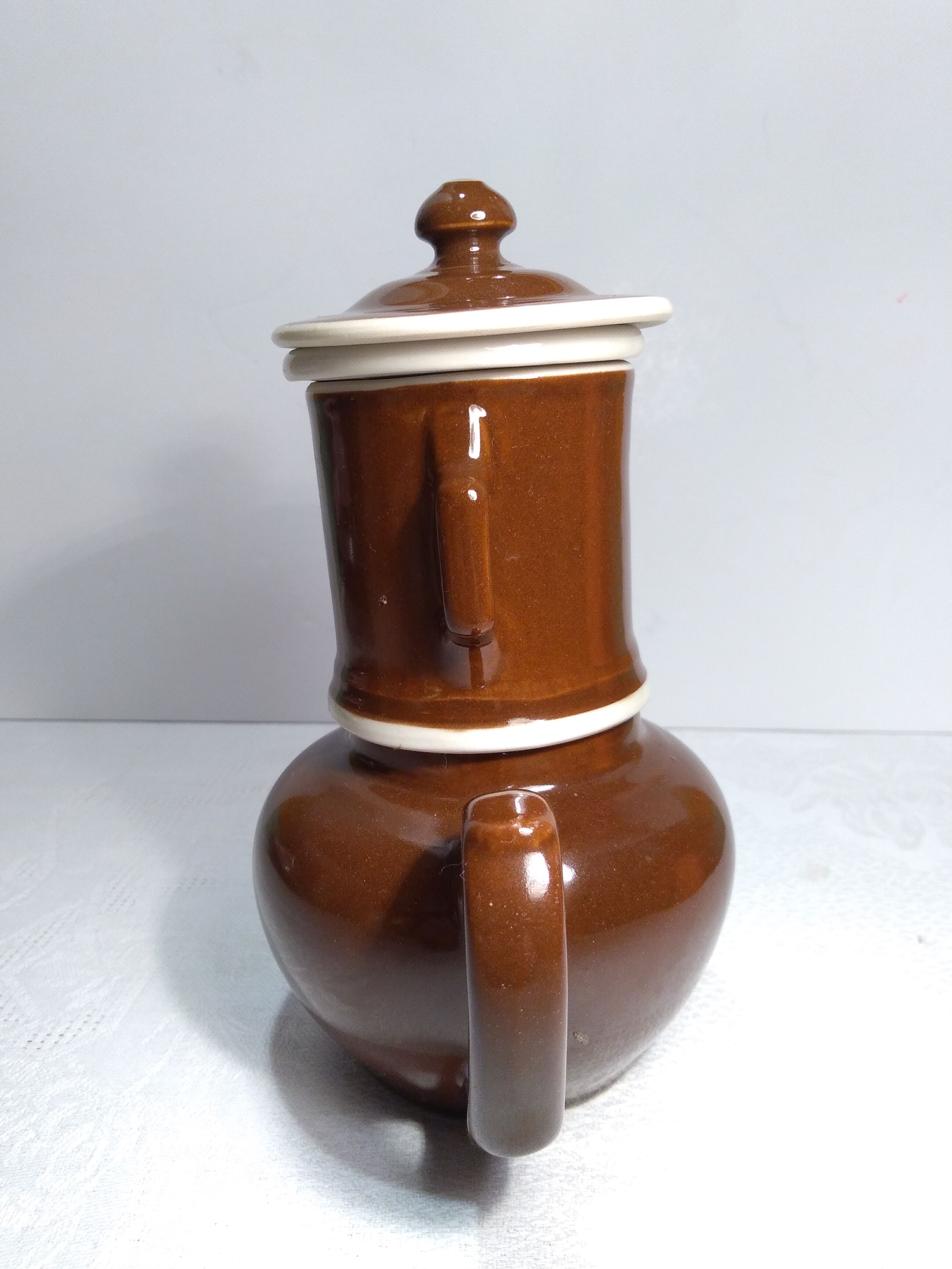 Vintage ceramic individual coffee maker