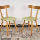 Set of 2 Beech Chairs, 1960s, Czechoslovakia