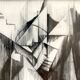 France MITROFANOFF, Untitled. Indian ink on paper. Small framed format.