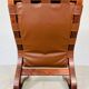 Vintage scandinavian cognac lounge chair by oddvin rykken 1960s