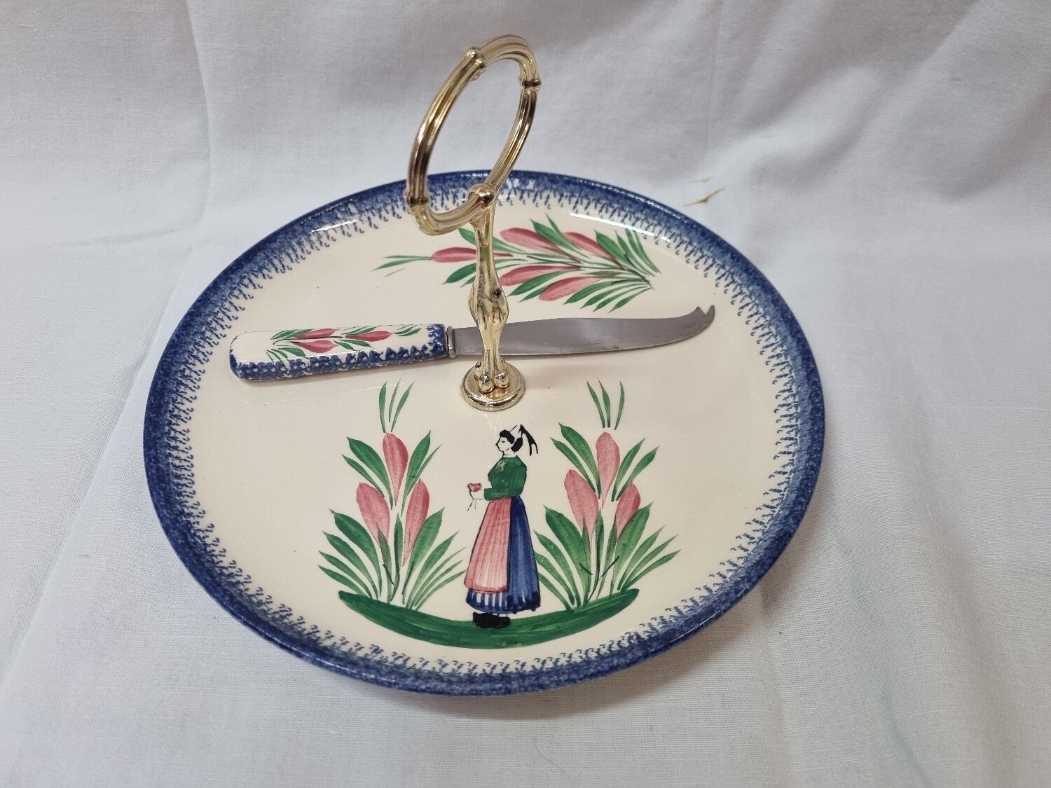 Henriot Quimper cheese platter