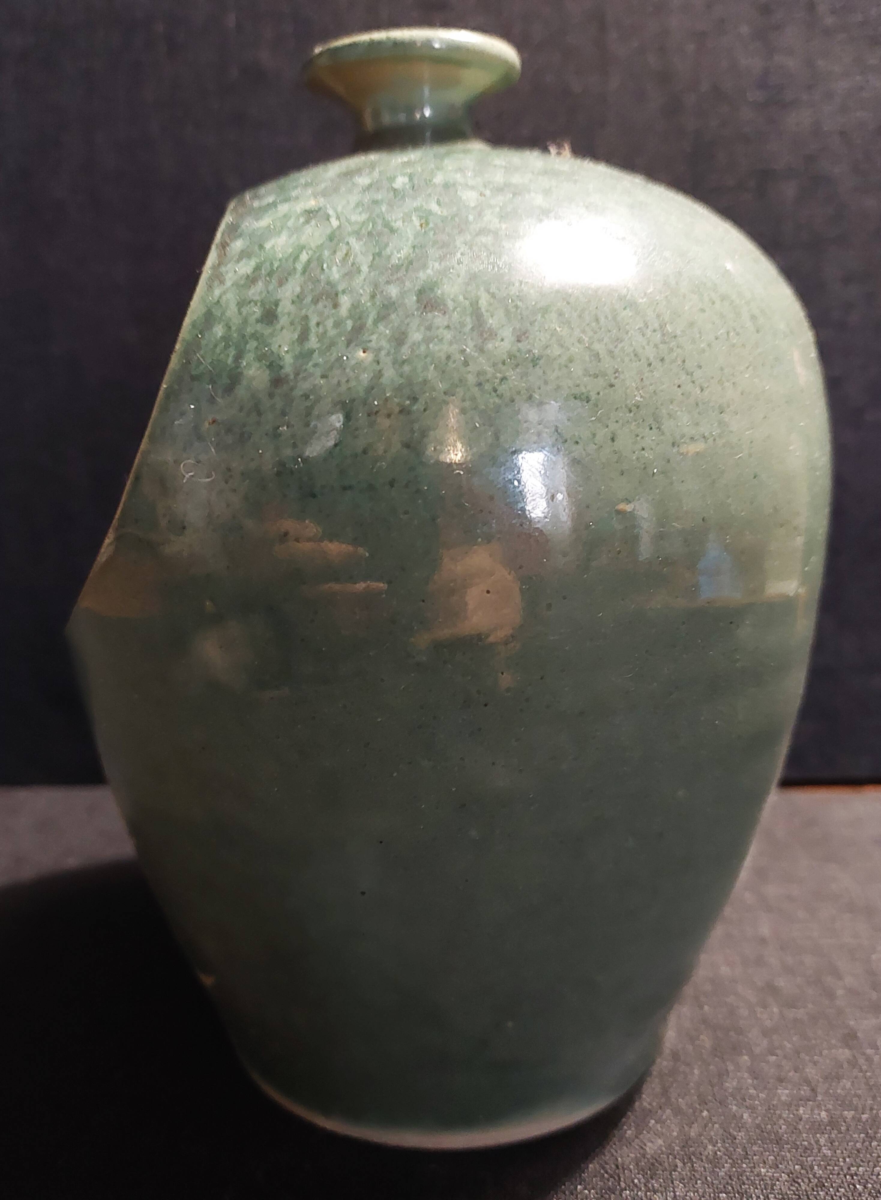 Vintage stoneware salt pot