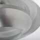 Vintage pendant light with brushed aluminum slats, 1970s