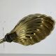 Midcentury brass gooseneck clam shell desk lamp