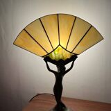 Art Nouveau “fan” lamp