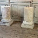 Pair of siltstone columns, circa 1940