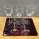 Series of glasses engraved in crystal wheat ears 5 glasses water and 5 glasses of wine