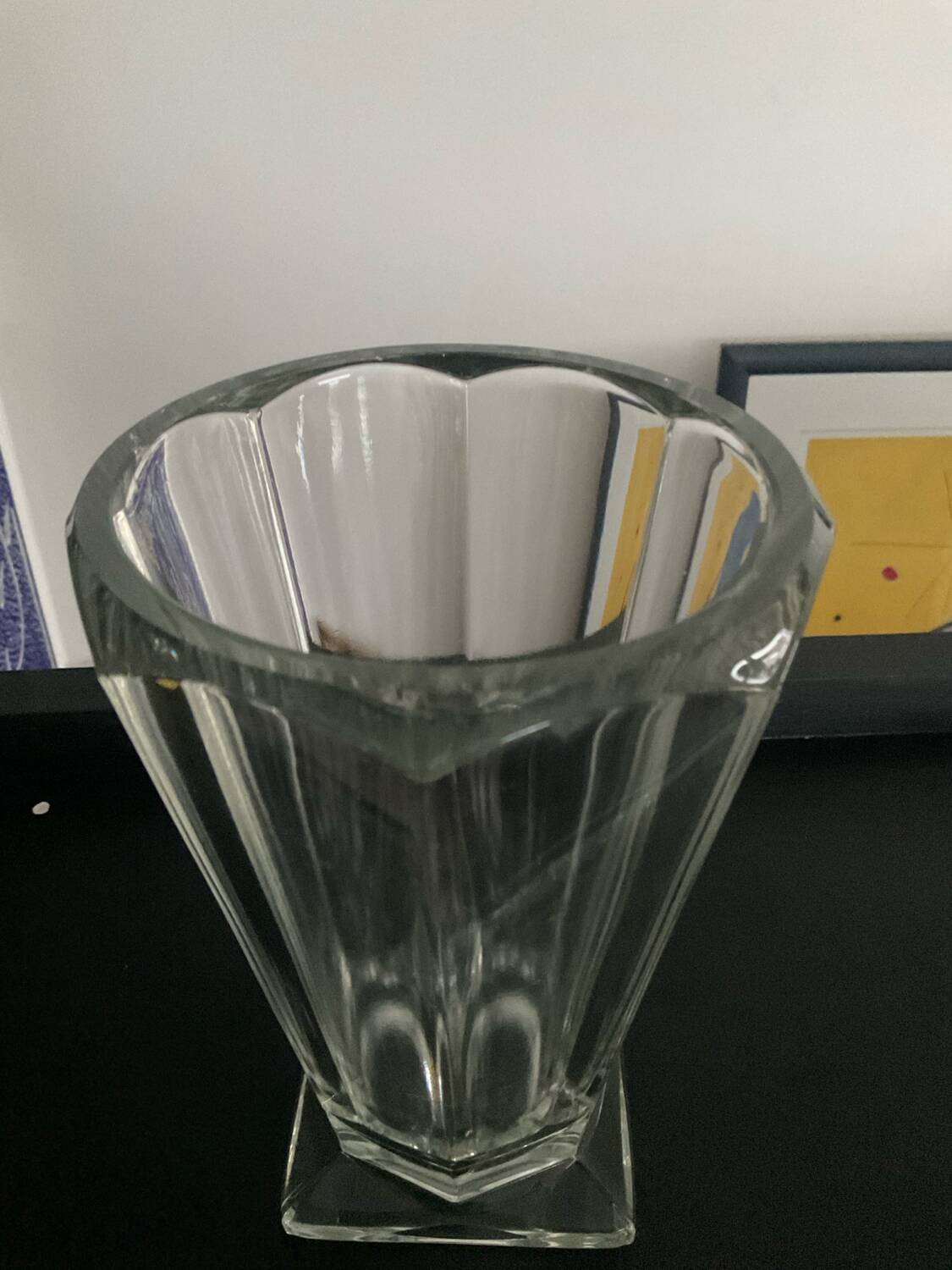 Art Deco crystal vase