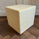 Cube carreaux céramique - table d’appoint - bout de canapé