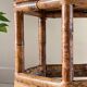 Table basse en bambou vintage