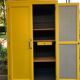 Armoire parisienne jaune poudrée 1950