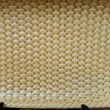 Old rectangular imitation wicker dish Gien Création Val d'Or