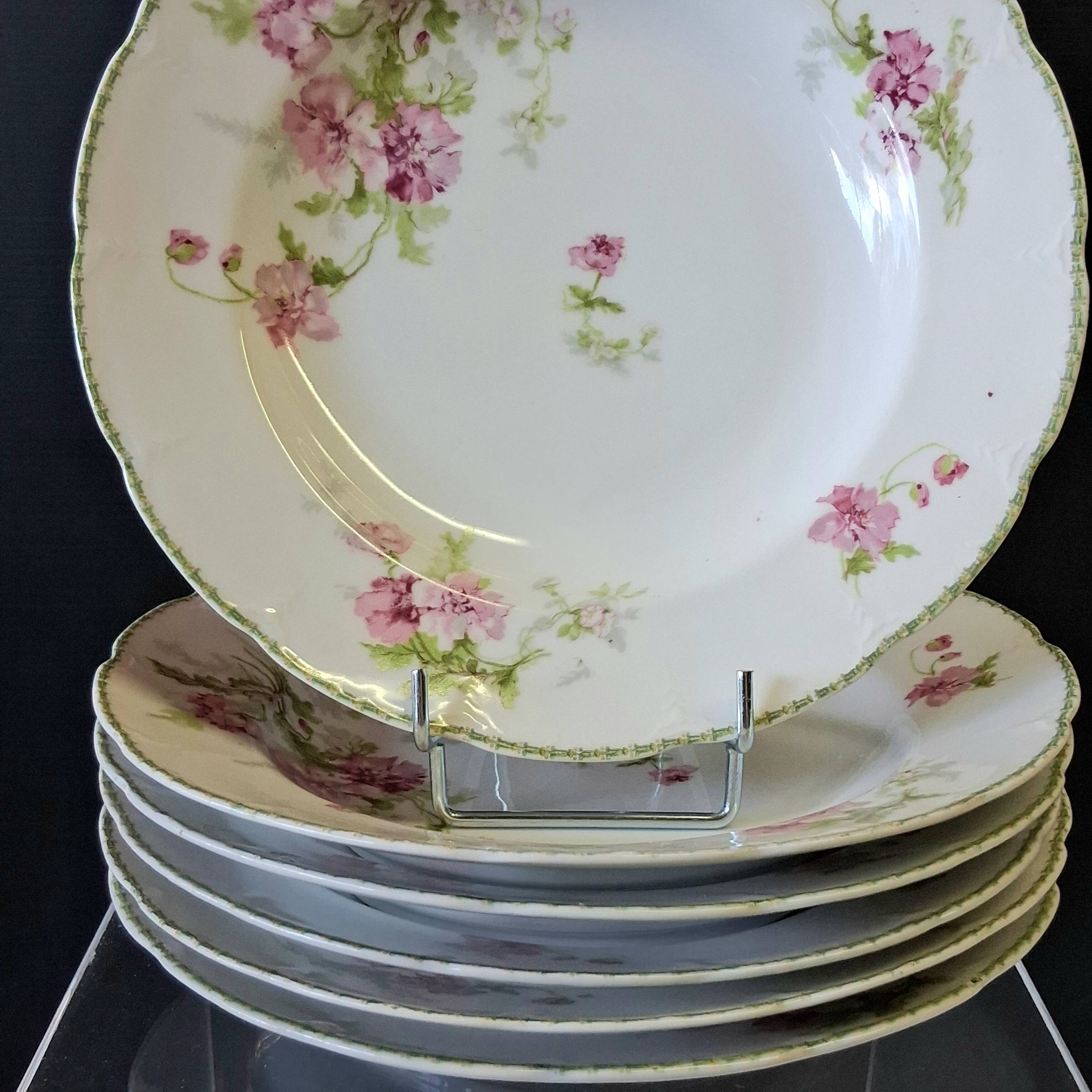 6 deep plates in Limoges porcelain in very good condition.