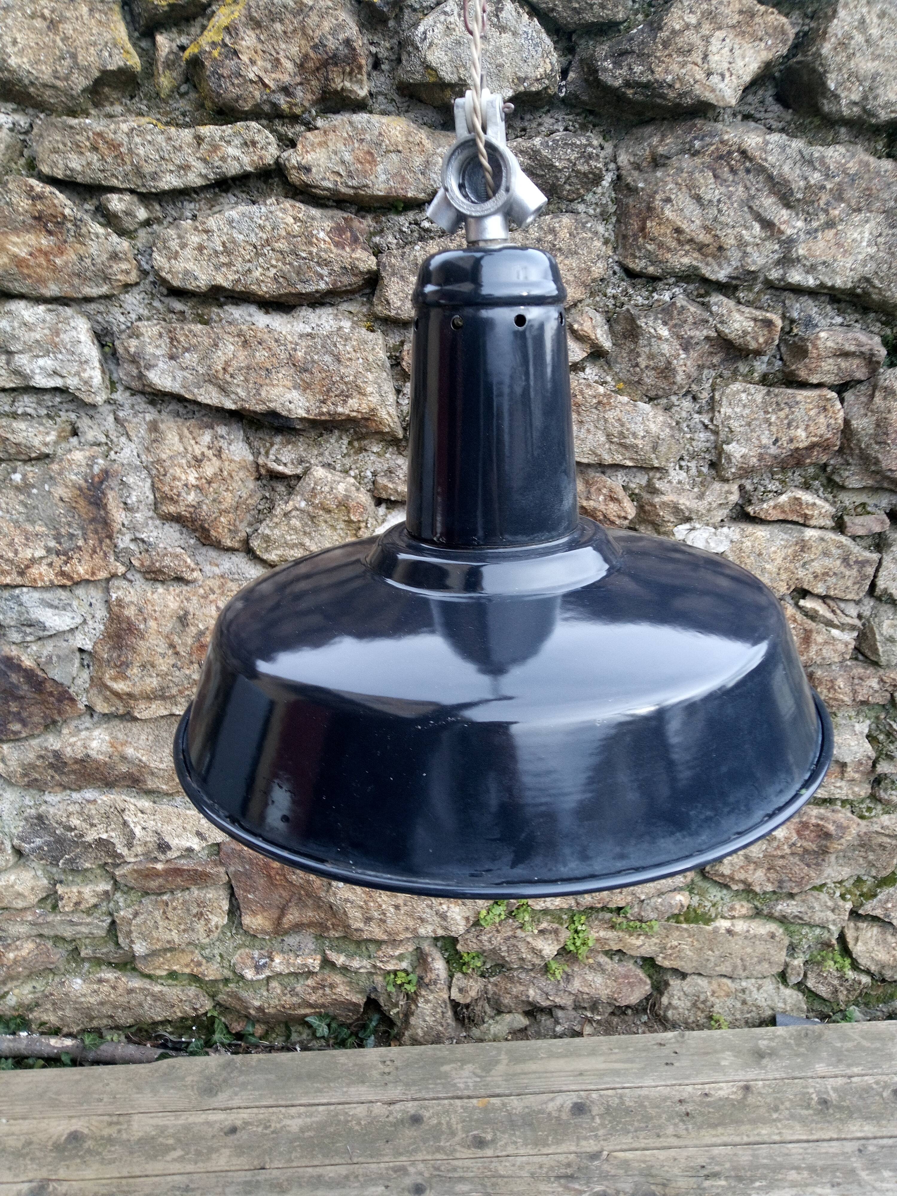 Industrial / factory suspension - Enamelled sheet metal - Ø 41.5 cm